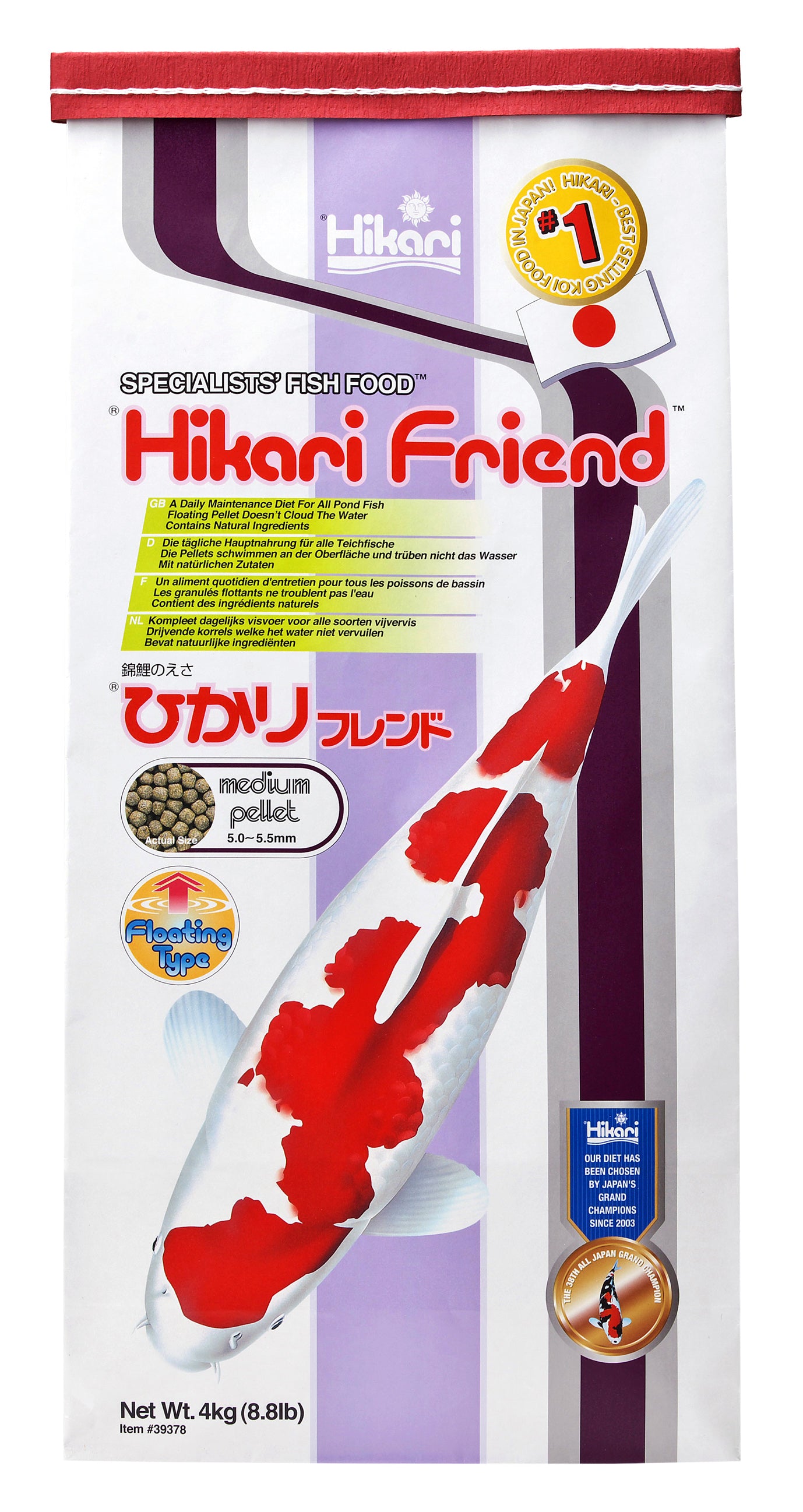 Hikari - Friend Medium pellets 4 kg