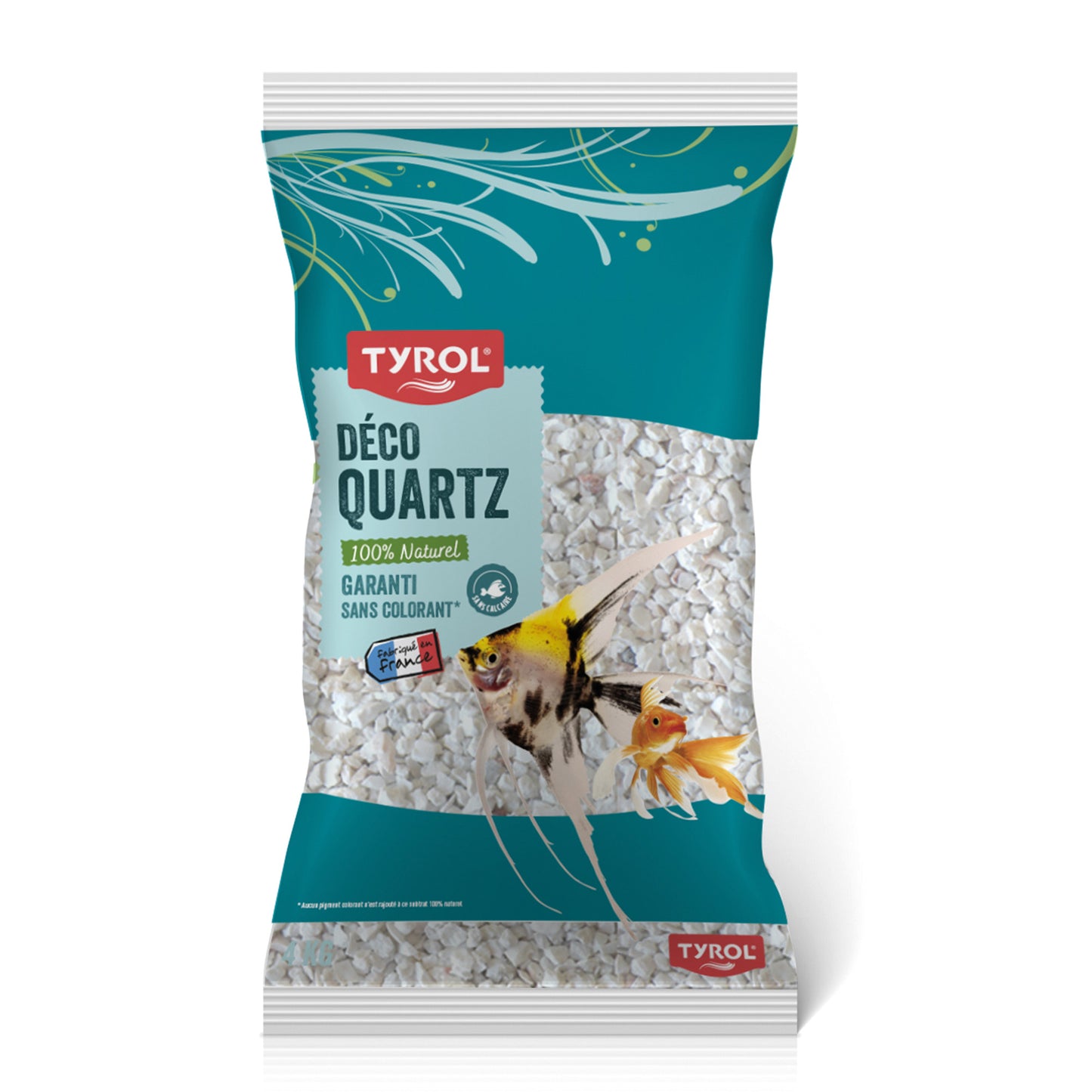 Tyrol - Akvariegrus 4 kg Snow White 2-3 mm