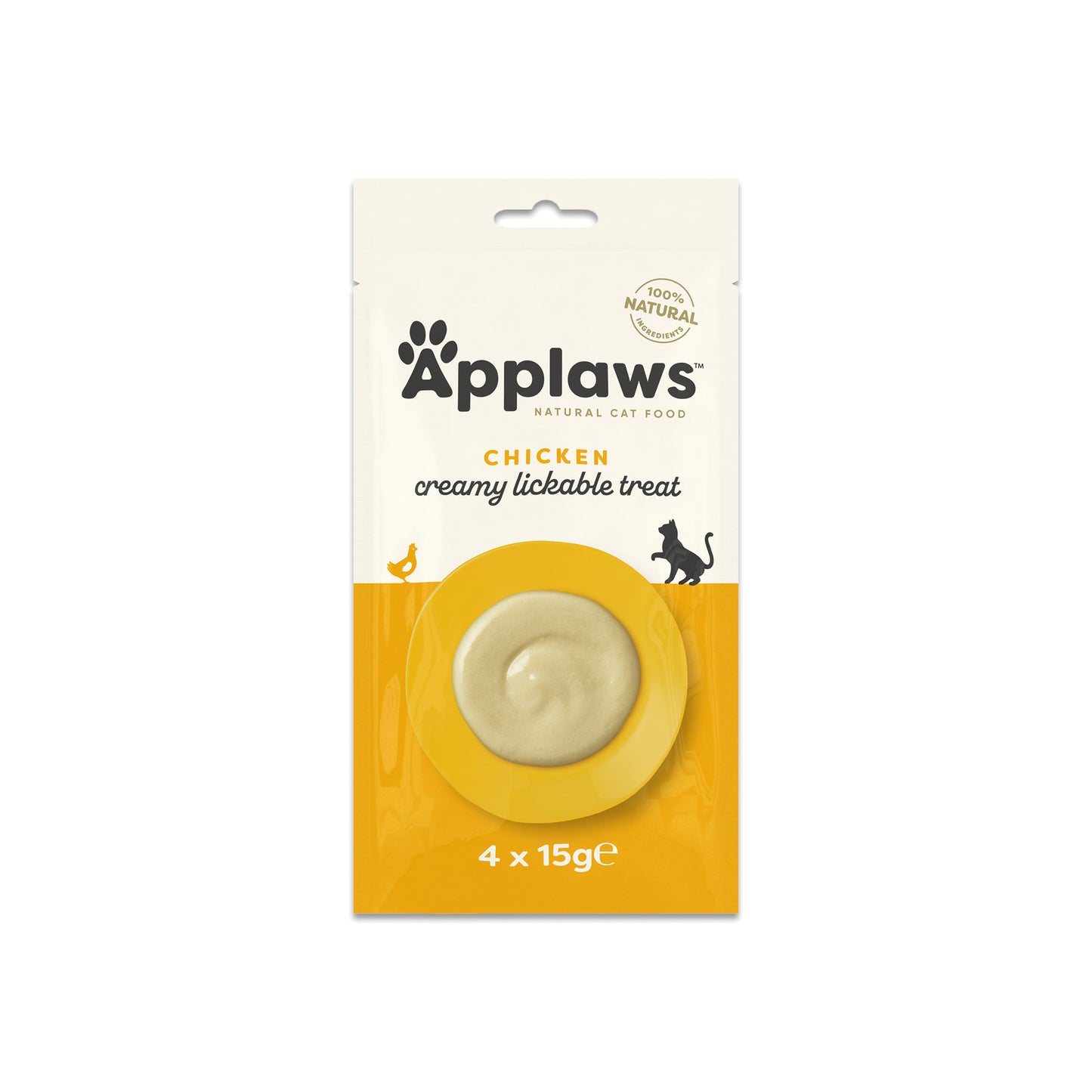 Applaws - katt påse Godis Kycklingpuré 4x15 g