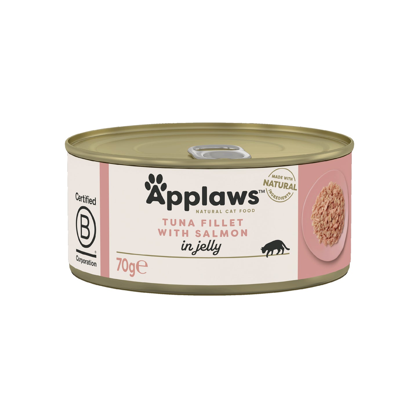 Applaws - katt konserv Gele Tuna Fillet&Lax 70g
