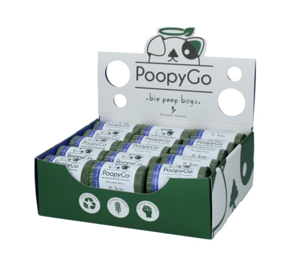 Poopy Go - bajspåsar lavendeldoft (30 pack)