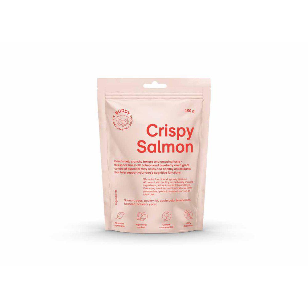 Buddy - Crunchy Snacksalmon & Blueberreis 150g