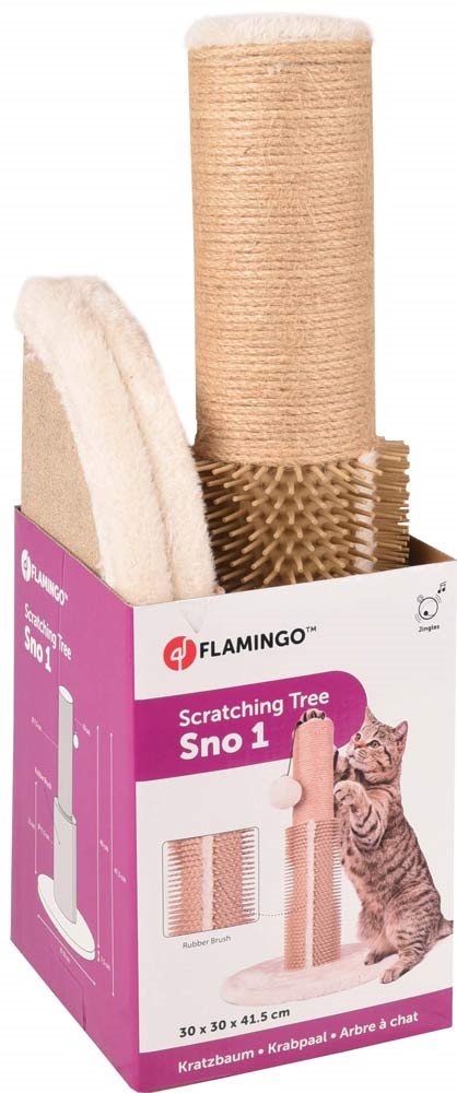 Flamingo - Klöspelare med leksak 1