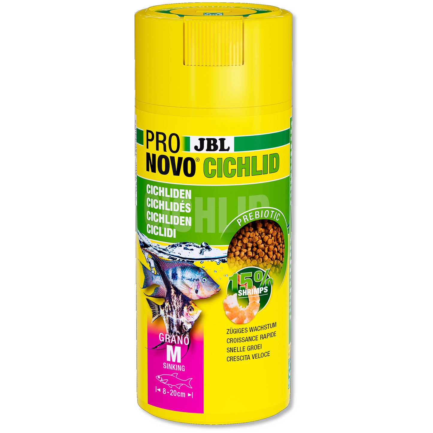 JBL - Pronovo Ciklid Grano M Click 250 ml
