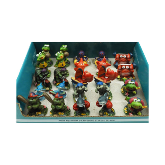 Akvariedekoration Sportfigurer Mix Tyrol 6x4x6 cm