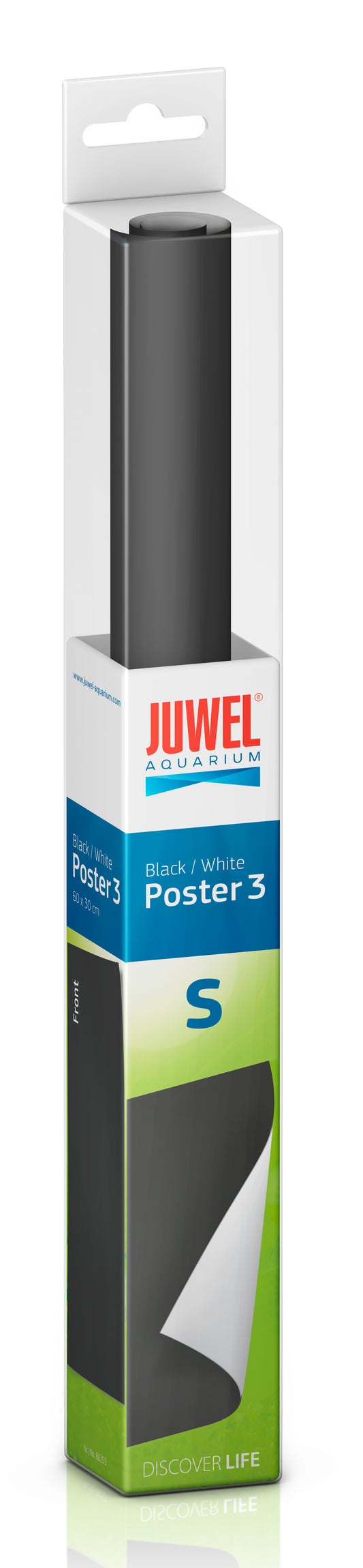 Bakgrund Poster 3 Juwel 2 sidig Svart/Vit 60x30 cm