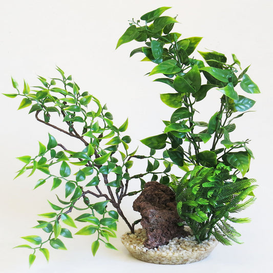 Sydeco - Plastväxt Volcano Aqua Branch 33 cm