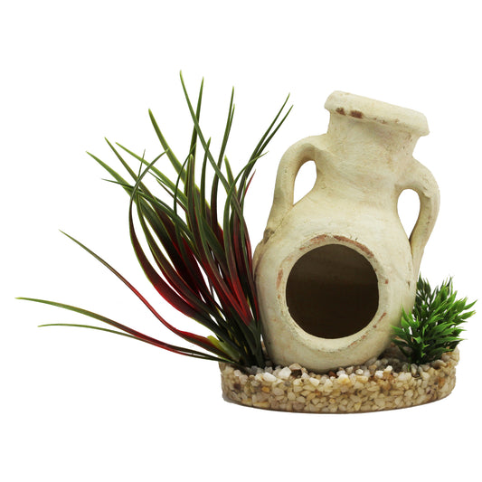 Sydeco - Plastväxt Amfora Biscuit 13 cm