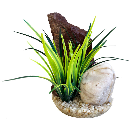Sydeco - Plastväxt Duo Rock White Tooth 16 cm