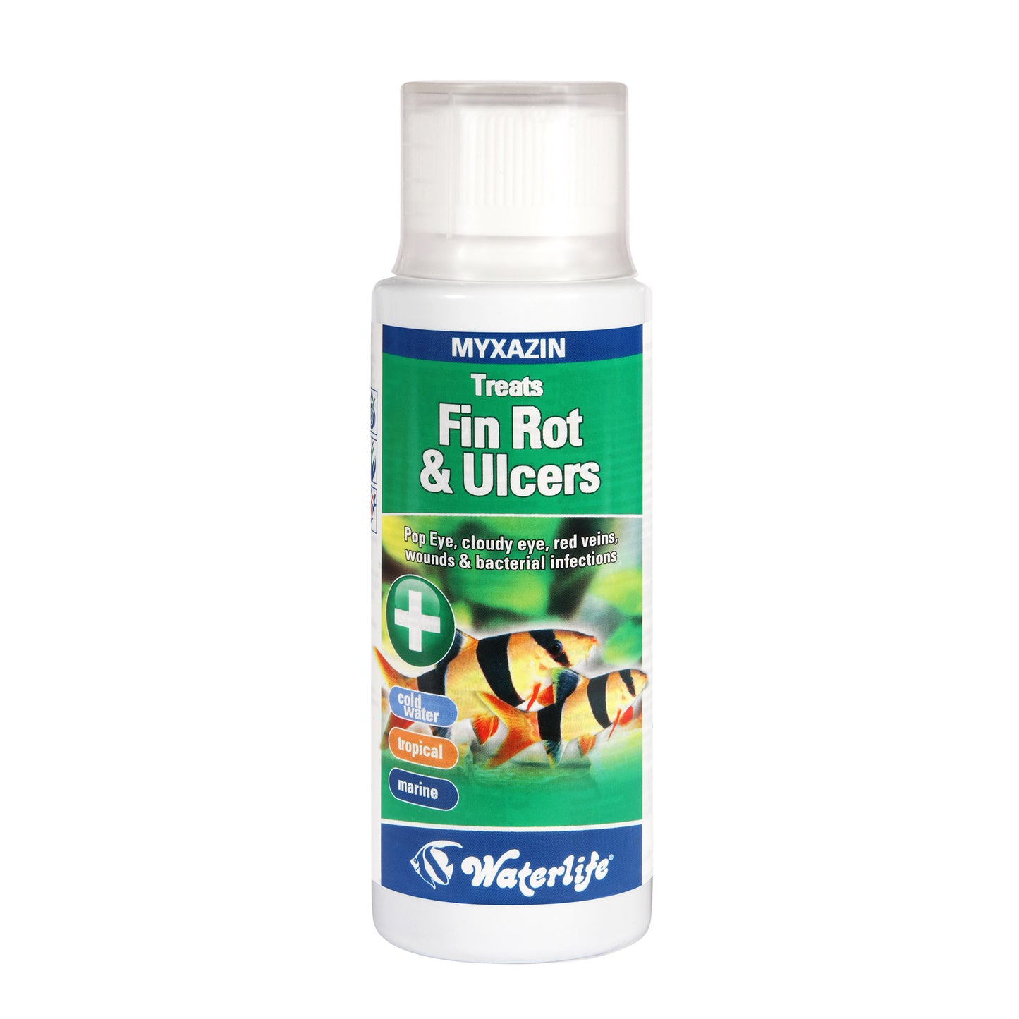 Waterlife - Myxazin, Fin Rot&Ulcers 100 ml (135x45x45mm)