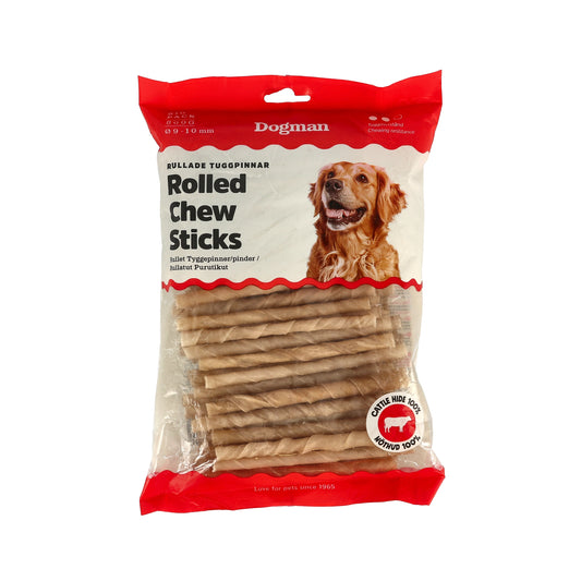 Dogman - Tuggpinnar Rullade 100p Brun 12,5cm