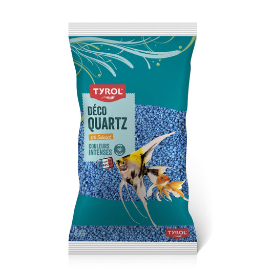Tyrol - Akvariegrus 4kg Färgat Oceanblå 2-3mm Quartz