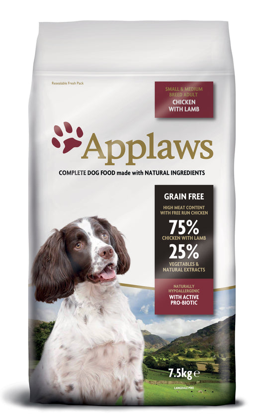 Applaws - Hund Adult Chicken/Lamb Small&Medium 7,5 kg