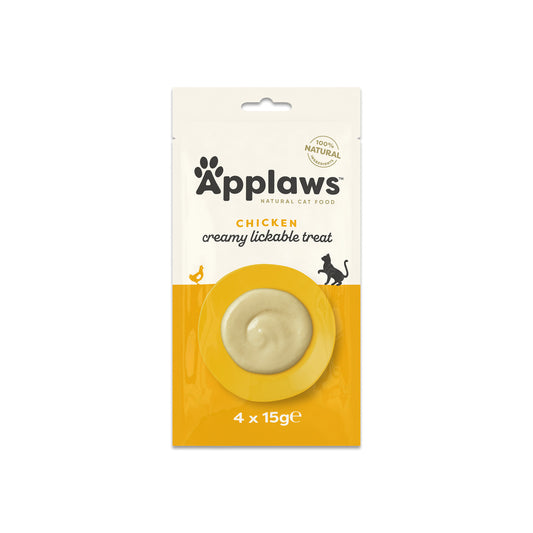 Applaws - katt påse Godis Kycklingpuré 4x15 g