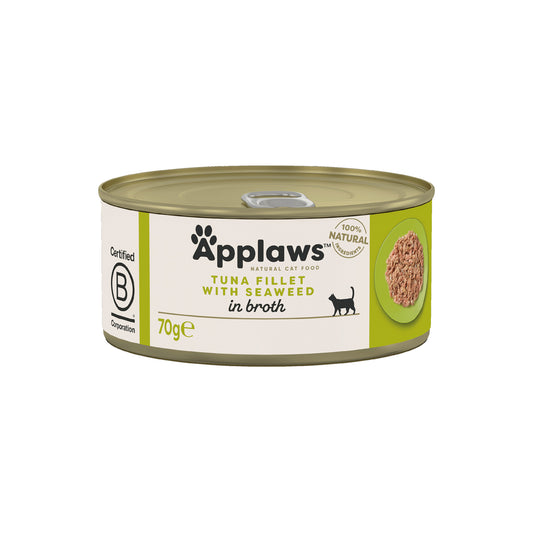 Applaws - katt konserv Tuna Fillet&Seaweed 70g