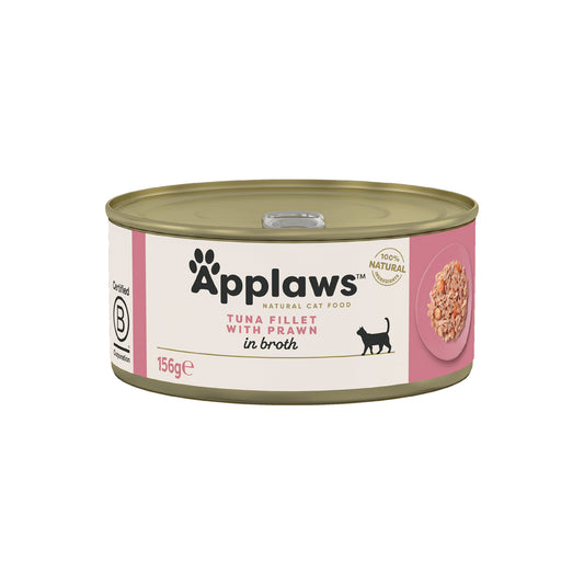 Applaws - katt konserv Tuna Fillet&Prawn 156g