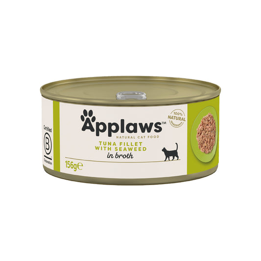Applaws - katt konserv Tuna Fillet&Seaweed 156g