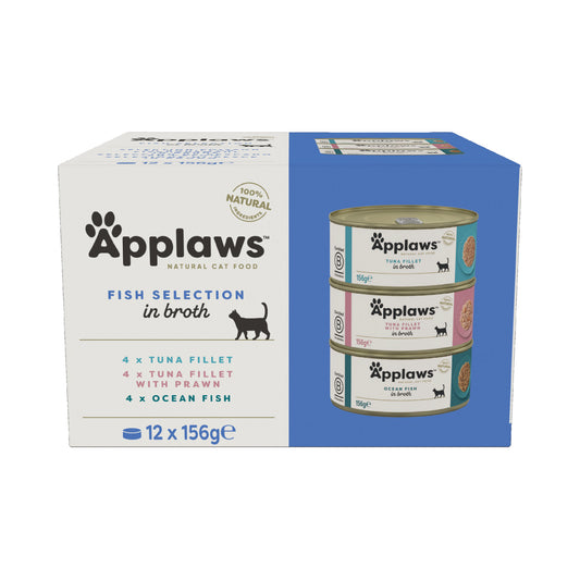 Applaws - katt konserv Fish Selection pack 12x156g