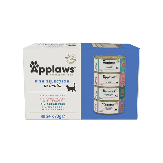 Applaws - katt konserv Fish Multipack 24x70 g