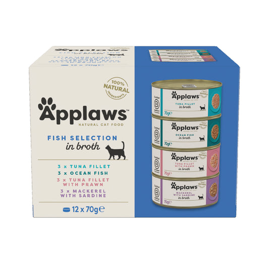 Applaws - katt konserv Fish Collection 12x70g