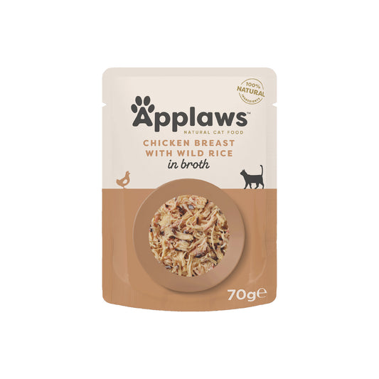 Applaws - katt Påse Chicken&Wildrice 70g