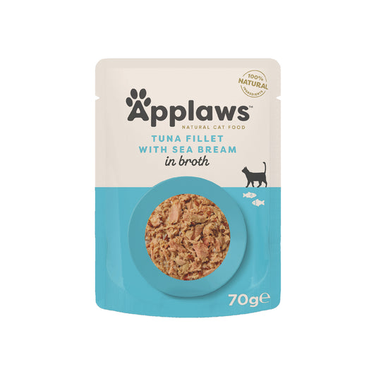 Applaws - katt Påse Tuna&Seabream 70g