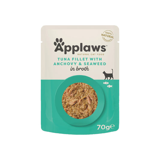Applaws - katt Påse Tuna&Anchovy 70g
