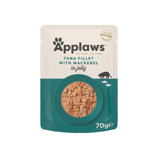 Applaws - katt Påse Tuna+Mackerel Gelé 70g