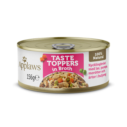 Applaws - hund konserv Chicken&Salmon in broth 156g