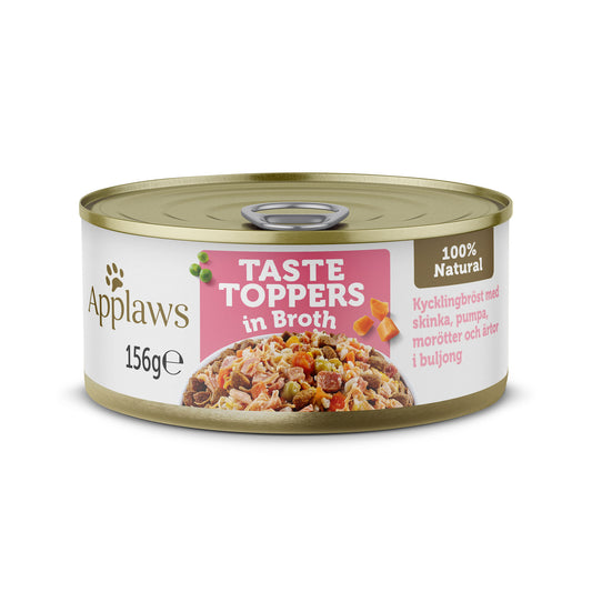 Applaws - hund konserv Chicken&Ham in broth 156g