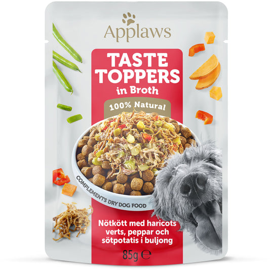 Applaws - hund påse Beef&Green Beans in broth 85g