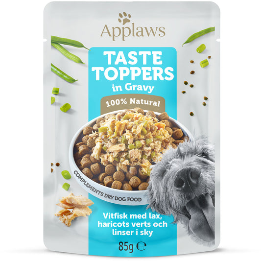 Applaws - hund påse Whitefish&Salmon in gravy 85g