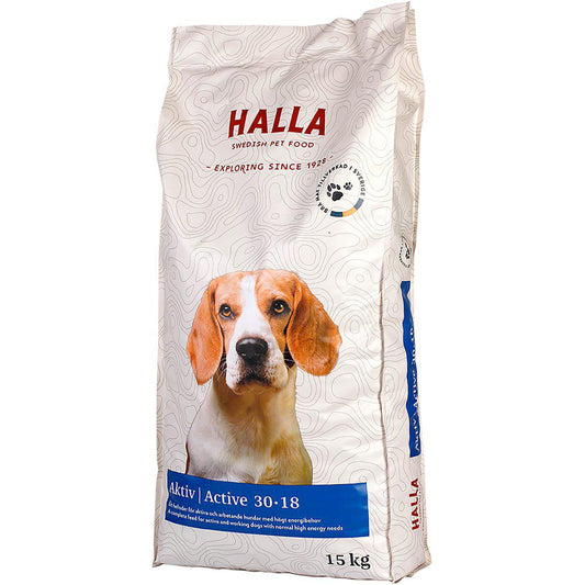 Halla - Hundfoder Aktiv 30-18 15kg