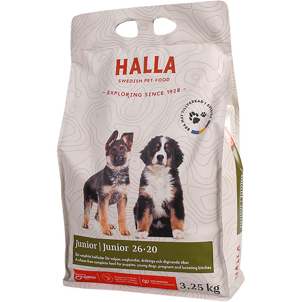 Halla - Hundfoder Junior 26-20 3.25kg