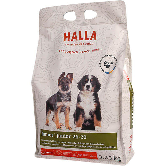 Halla - Hundfoder Junior 26-20 3.25kg