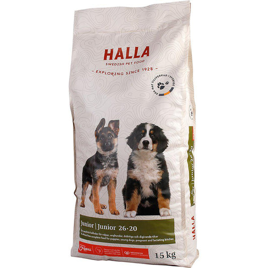 Halla - Hundfoder Junior 26-20 15kg