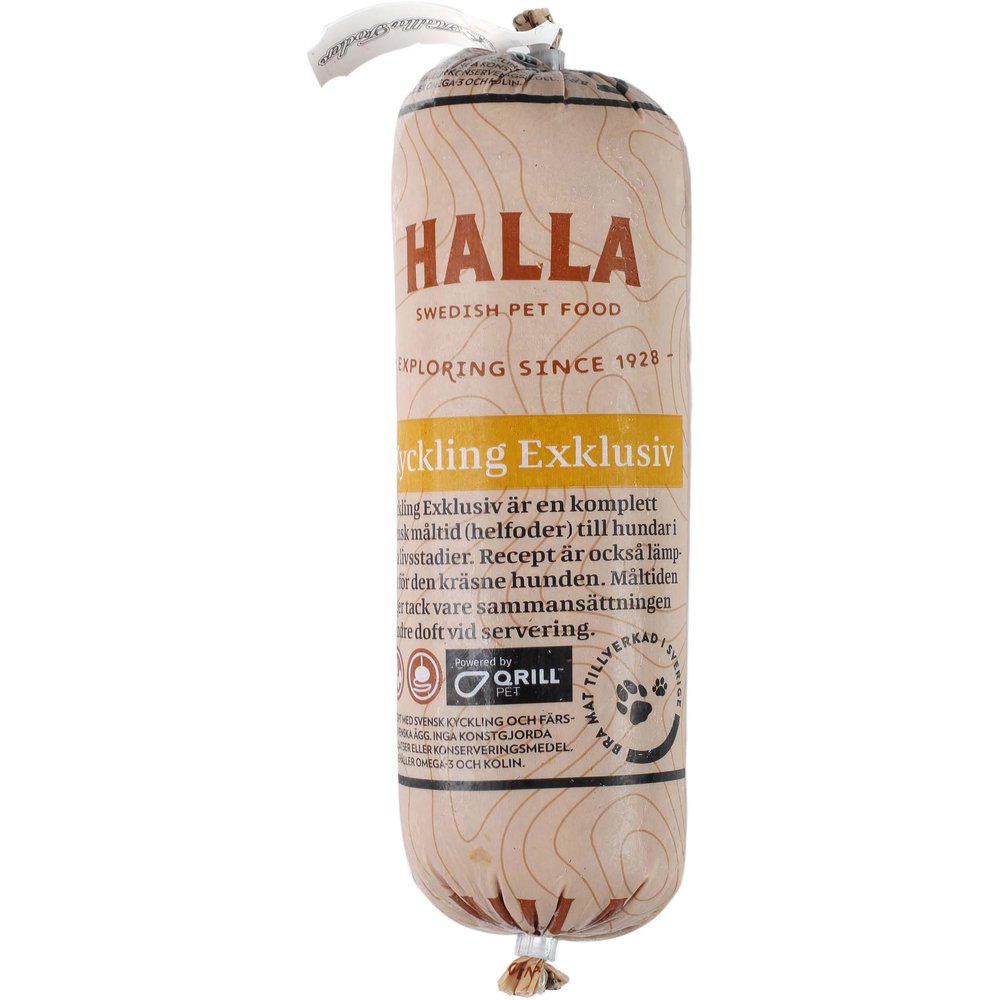 Halla - Spannmålsfritt Färskfoder Kyckling Exklusiv 500gr Frys