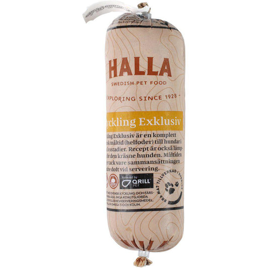 Halla - Spannmålsfritt Färskfoder Kyckling Exklusiv 500gr Frys
