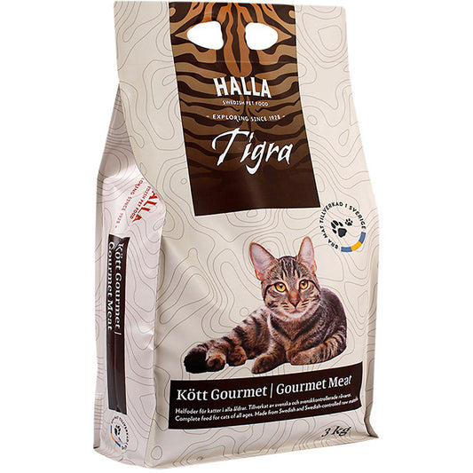 Halla - Kattfoder Tigra Kött Gourmet 3kg