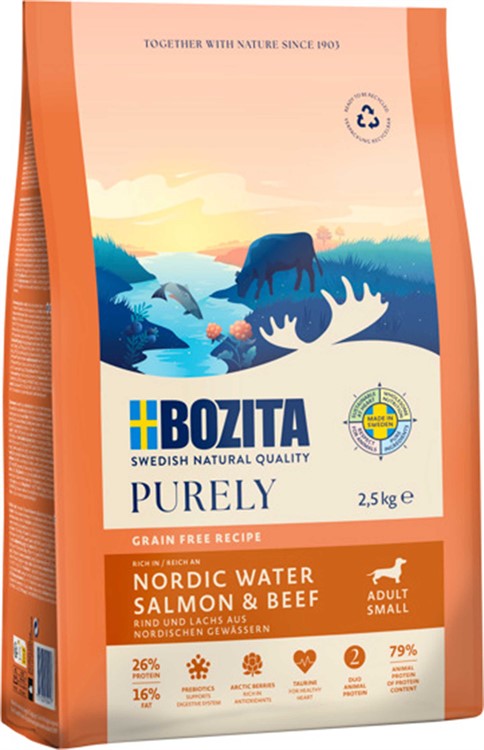 Bozita - Purely Adult Small Salmon & Beef 2,5 kg