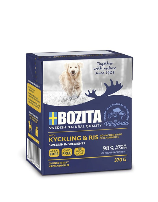 Bozita - Tetra bitar i gelé kyck/ris 370 g