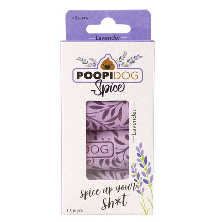 Poopi Dog - Bajspåsar lavendeldoft (4 pack)