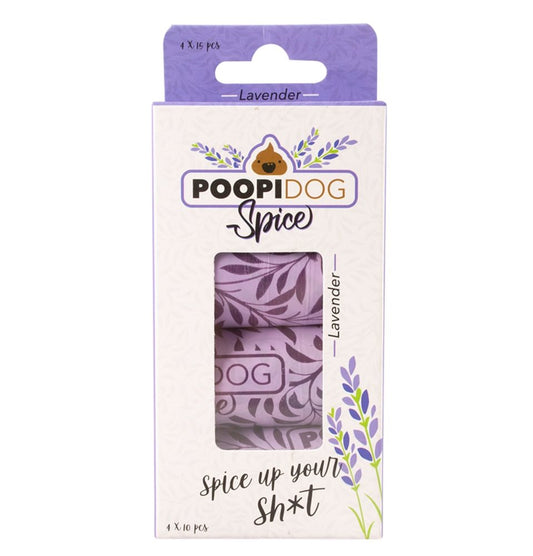 Poopi Dog - Bajspåsar lavendeldoft (4 pack)