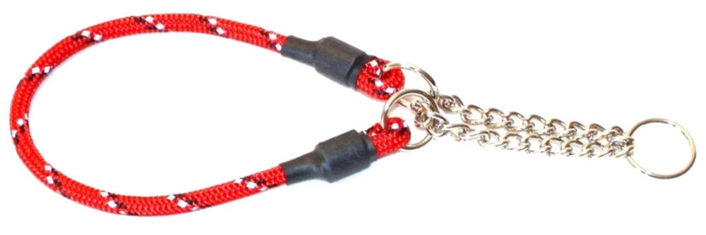 Hundhalsband rundhalvstryp med reflex