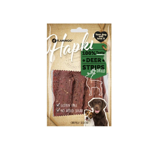 Flamingo - Hapki Hjort-strips 85g (hundgodis)
