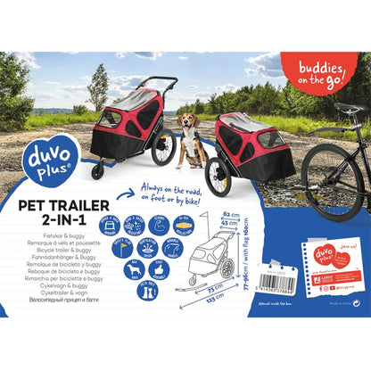 Duvo Plus - Hundvagn 2-in-1