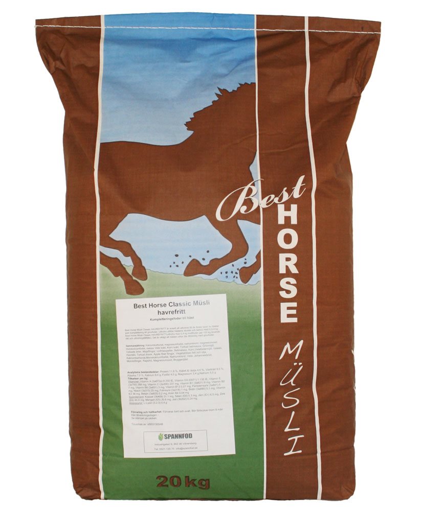 Best Horse - Müsli Classic havrefritt 20kg