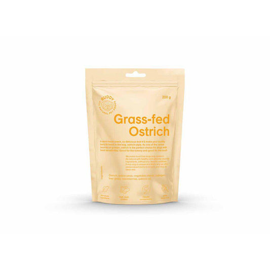 Buddy - Semi-moist Snack Ostrich & Blackberries 200g